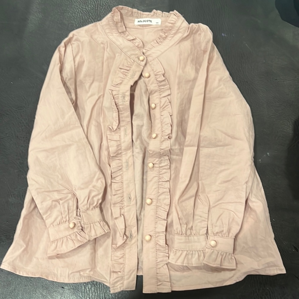 Long sleeve pink shirt for girls